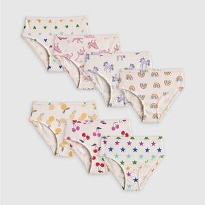 NEW QUINCE 100% ORGANIC COTTON BIKINI UNDERWEAR 7 PACK - Sz 12